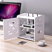 AILZNN Estante Decorativo De Las Cajas De Almacenamiento De WiFi- Estante Flotante De Almacenamiento Caja Estante…